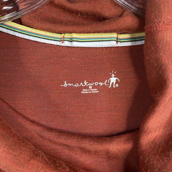 Smartwool Sweater Top Womens M Purple Brick Cowl Neck 100% Merino Wool Pullover - Picture 3 of 8